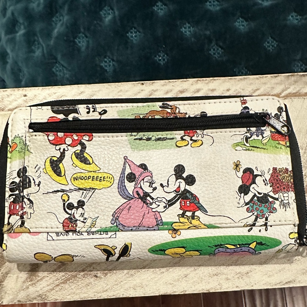 Disney Mickey and Minnie Mouse Wallet - Multicolor